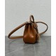 Replica Celine Mini 16 Borsa in pelle di vitello naturale Caffè