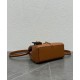 Replica Celine Mini 16 Borsa in pelle di vitello naturale Caffè