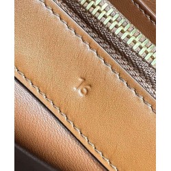 Replica Celine Mini 16 Borsa in pelle di vitello naturale Caffè