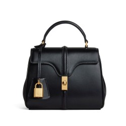 Replica Borsa Celine Mini 16 Pelle di vitello naturale Nera