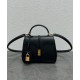 Replica Borsa Celine Mini 16 Pelle di vitello naturale Nera