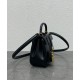 Replica Borsa Celine Mini 16 Pelle di vitello naturale Nera