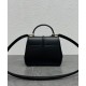 Replica Borsa Celine Mini 16 Pelle di vitello naturale Nera
