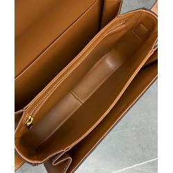 Replica Borsa Celine Classique Cuir Triomphe in pelle di vitello naturale caffè