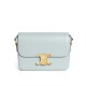 Replica Borsa Celine Teen Triomphe in pelle di vitello lucida blu