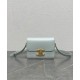 Replica Borsa Celine Teen Triomphe in pelle di vitello lucida blu