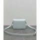 Replica Borsa Celine Teen Triomphe in pelle di vitello lucida blu