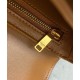 Replica Borsa Celine Teen Triomphe in pelle di vitello lucida caffè
