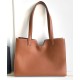 Replica Celine Cabas 16 Borsa in pelle di vitello liscia Caffè