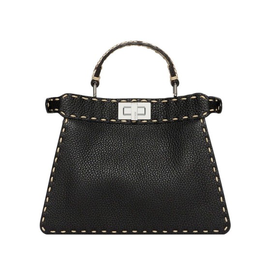 Replica Borsa Fendi Peekaboo ISeeU piccola 8BN327 nera