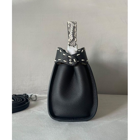 Replica Borsa Fendi Peekaboo ISeeU piccola 8BN327 nera