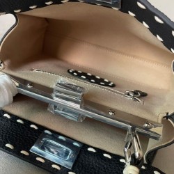 Replica Borsa Fendi Peekaboo ISeeU piccola 8BN327 nera