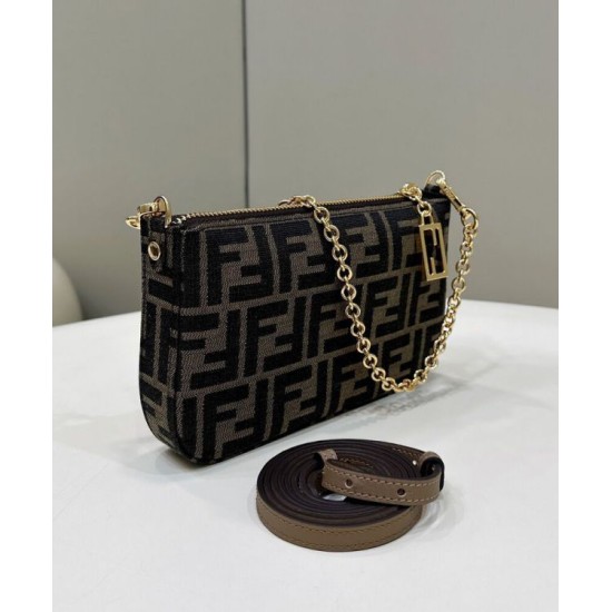 Replica Fendi Baguette Pouch 8BS073 Borsa Caffè