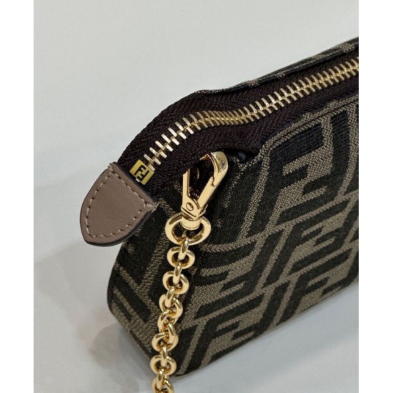 Replica Fendi Baguette Pouch 8BS073 Borsa Caffè