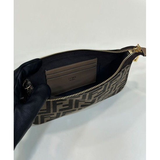 Replica Fendi Baguette Pouch 8BS073 Borsa Caffè