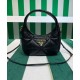 Replica Mini borsa Prada in pelle nappa con impunture 1BA384 Nera