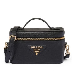 Replica Miniborsa Prada in pelle 1BH202 Nera