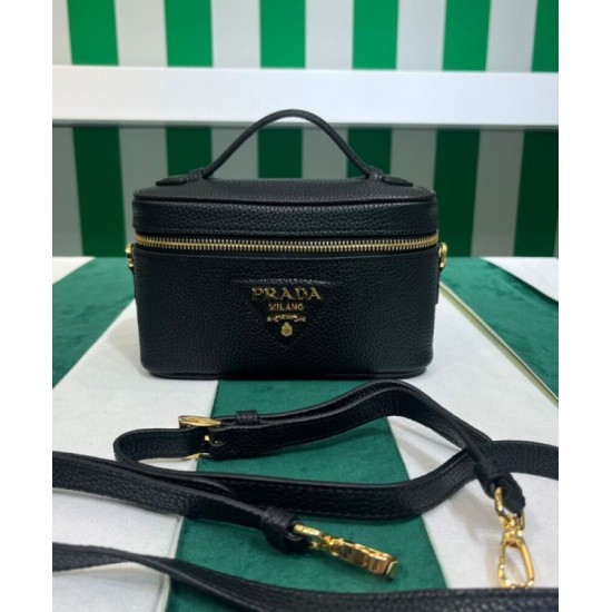 Replica Miniborsa Prada in pelle 1BH202 Nera
