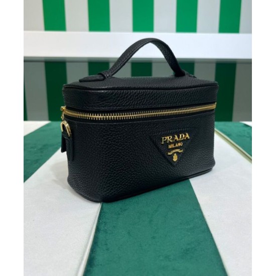 Replica Miniborsa Prada in pelle 1BH202 Nera