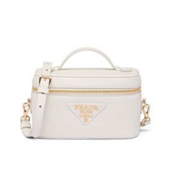 Replica Prada Miniborsa in pelle 1BH202 Bianca