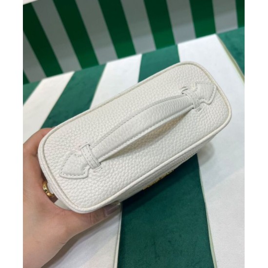 Replica Prada Miniborsa in pelle 1BH202 Bianca