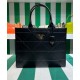 Replica Borsa Prada Prada Symbole grande in pelle con impunture 1BA377 Nera