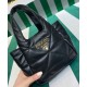 Replica Borsa tote Prada piccola in pelle nappa con impunture 1BG451 nera Replica Borsa tote Prada piccola in pelle nappa con impunture 1BG451 nera