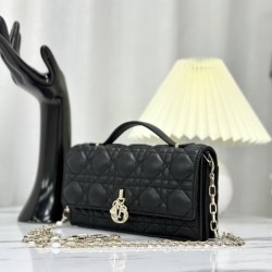 Replica Christian Dior Miss Dior Lady Dior Mini Borsa Nera