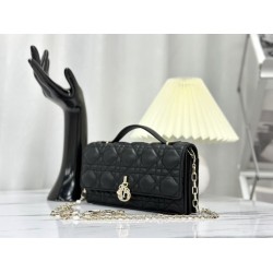 Replica Christian Dior Miss Dior Lady Dior Mini Borsa Nera