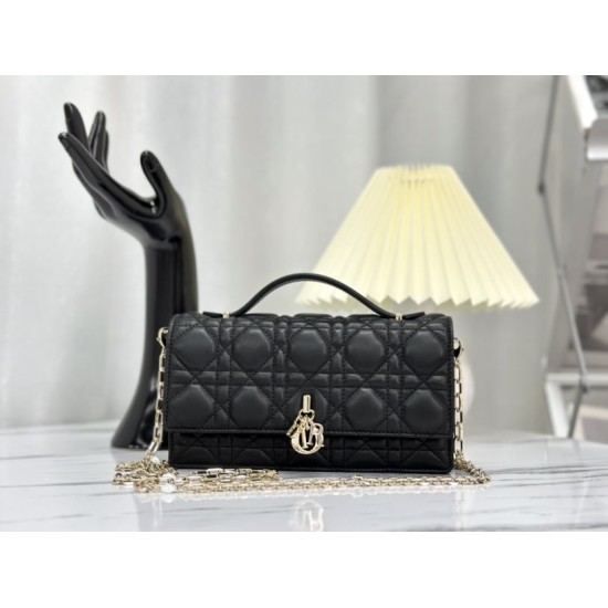 Replica Christian Dior Miss Dior Lady Dior Mini Borsa Nera