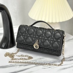 Replica Christian Dior Miss Dior Lady Dior Mini Borsa Nera
