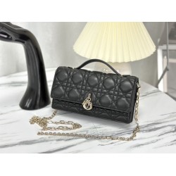 Replica Christian Dior Miss Dior Lady Dior Mini Borsa Nera
