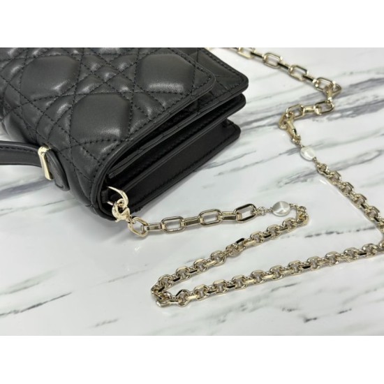 Replica Christian Dior Miss Dior Lady Dior Mini Borsa Nera