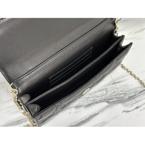 Replica Christian Dior Miss Dior Lady Dior Mini Borsa Nera