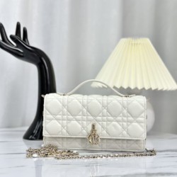 Replica Christian Dior Miss Dior Lady Dior Mini Borsa Bianca