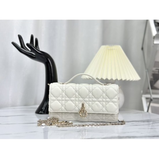 Replica Christian Dior Miss Dior Lady Dior Mini Borsa Bianca