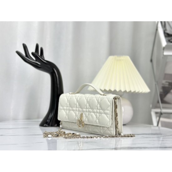 Replica Christian Dior Miss Dior Lady Dior Mini Borsa Bianca