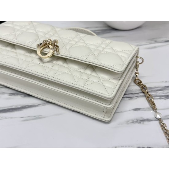 Replica Christian Dior Miss Dior Lady Dior Mini Borsa Bianca