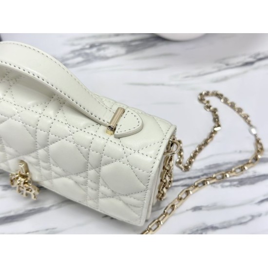 Replica Christian Dior Miss Dior Lady Dior Mini Borsa Bianca