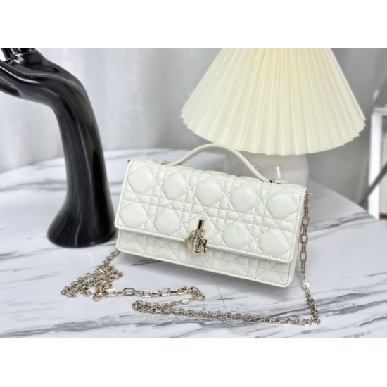 Replica Christian Dior Miss Dior Lady Dior Mini Borsa Bianca
