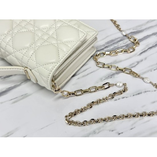 Replica Christian Dior Miss Dior Lady Dior Mini Borsa Bianca