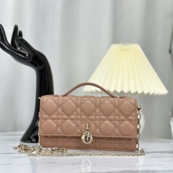 Replica Christian Dior Miss Dior Lady Dior Mini Bag Albicocca
