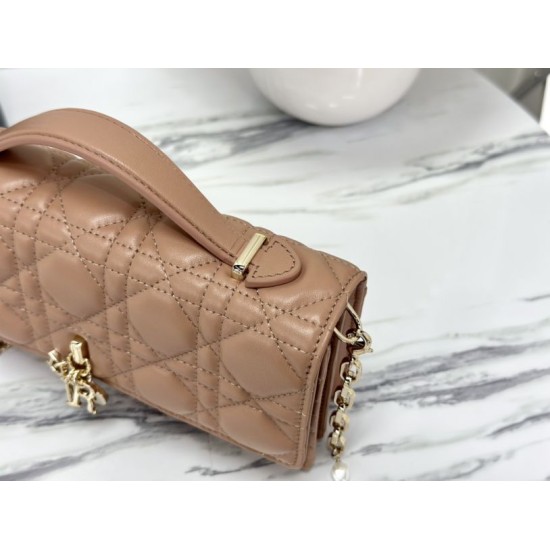 Replica Christian Dior Miss Dior Lady Dior Mini Bag Albicocca