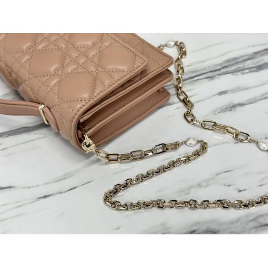 Replica Christian Dior Miss Dior Lady Dior Mini Bag Albicocca