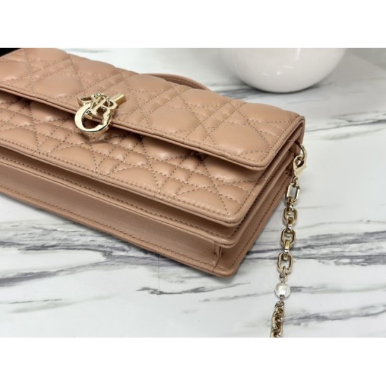 Replica Christian Dior Miss Dior Lady Dior Mini Bag Albicocca