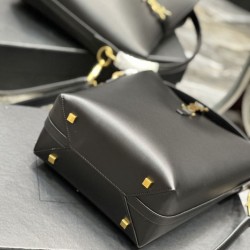 Replica Borsa a secchiello YSL Saint Laurent Le 5 A 7 Nera