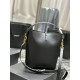 Replica Borsa a secchiello YSL Saint Laurent Le 5 A 7 Nera