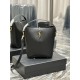 Replica Borsa a secchiello YSL Saint Laurent Le 5 A 7 Nera