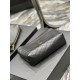Replica Pochette cosmetica con cerniera YSL Saint Laurent Gaby 23 cm nera