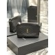 Replica Pochette cosmetica con cerniera YSL Saint Laurent Gaby 23 cm nera